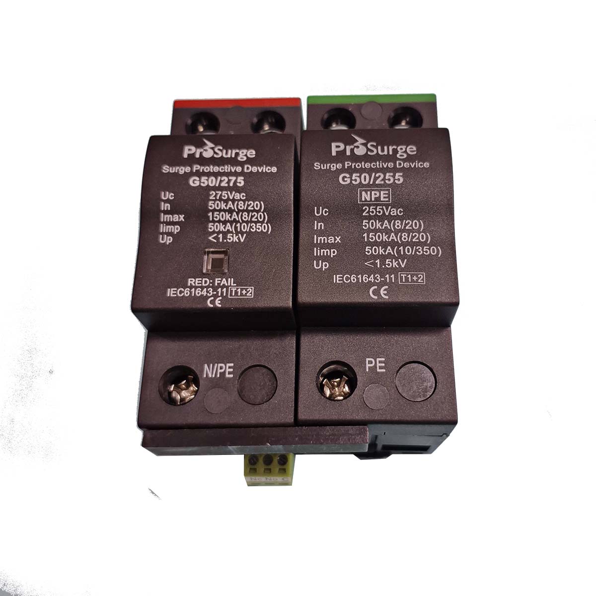 Thiết bị cắt sét 1 pha 150kA Prosurge, G50/275-S+G50/255NPE