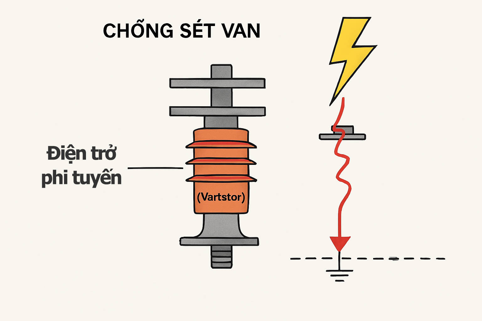 Cấu Tạo Của Chống Sét Van
